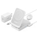 شارژر بی سیم مگ سیف انکر مدل ANKER B2557621 15W 3IN1 + کابل و کلگی سفید